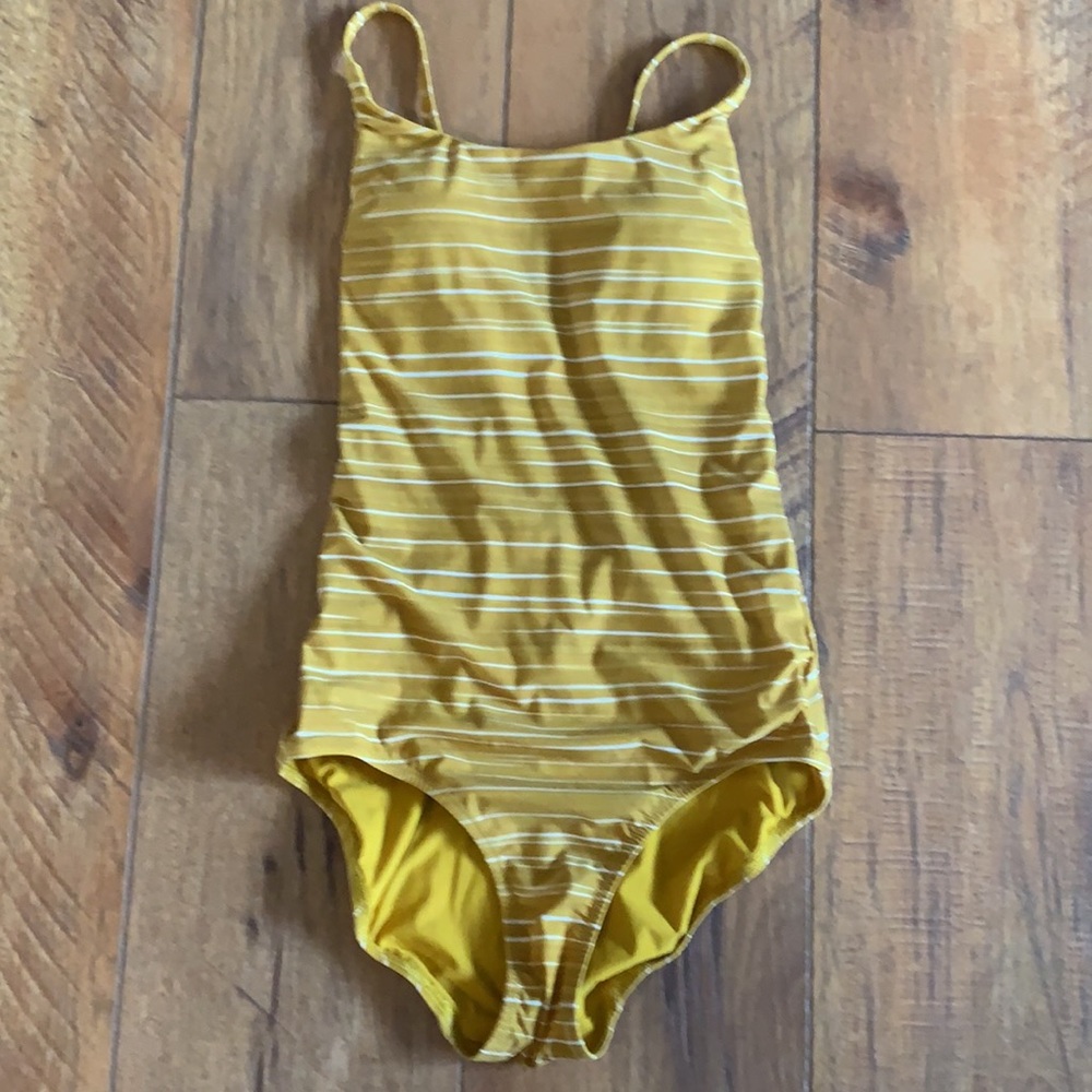 Lululemon Salt-Laced One-Piece Yellow White